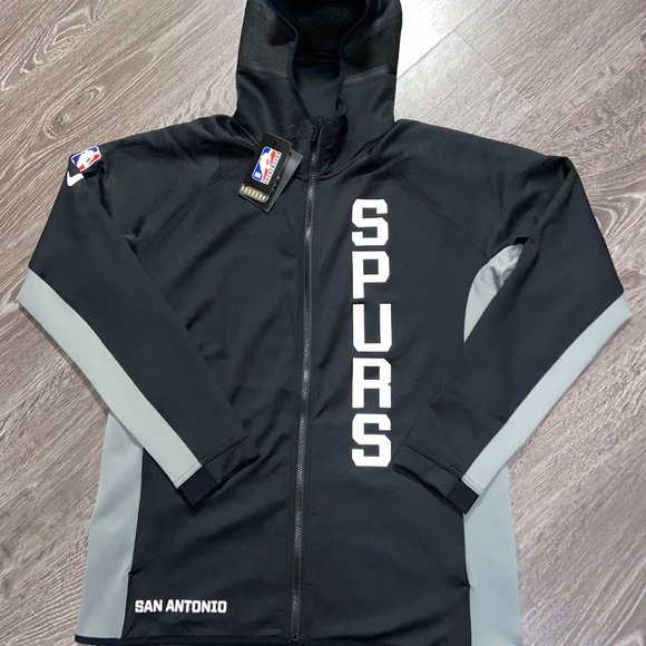 Nike NBA San Antonio Spurs Earned Edition Showtime Therma Flex Hoodie Mens NEW